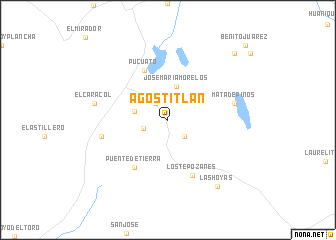 map of Agostitlán