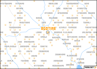 map of Agotimé