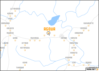 map of Agoua