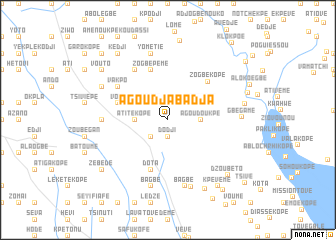 map of Agoudja Badja