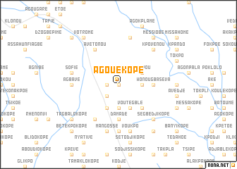 map of Agoué Kopé
