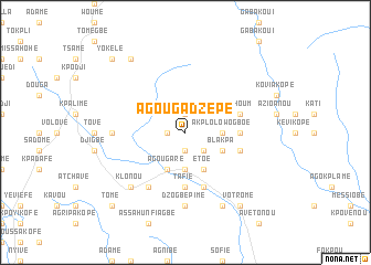 map of Agou Gadzépé