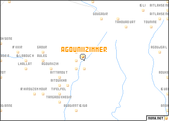 map of Agouni Izimmer