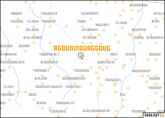 map of Agouni nʼ Ouaggoug