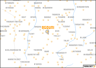 map of Agouni