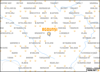 map of Agounsi