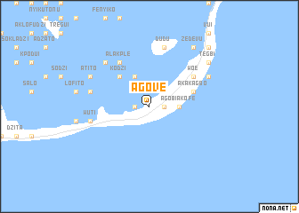 map of Agove