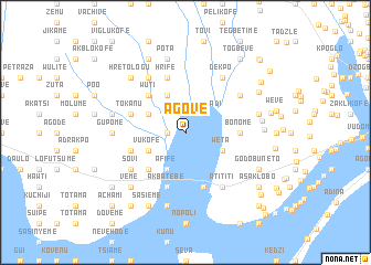 map of Agove