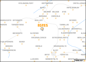 map of Agrés