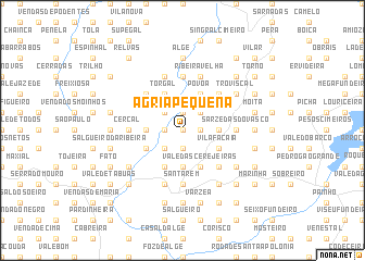 map of Ágria Pequena