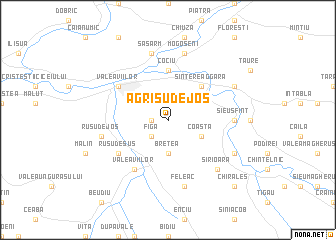 map of Agrişu de Jos