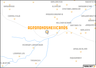 map of Agrónomos Mexicanos