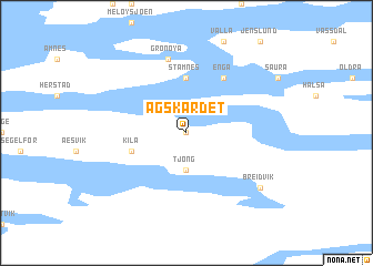 map of Ågskardet