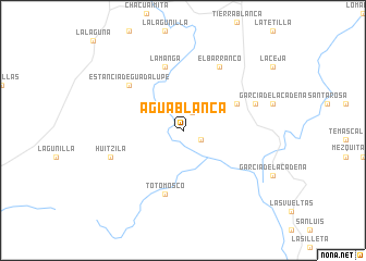 map of Agua Blanca