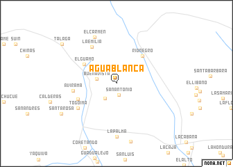 map of Agua Blanca