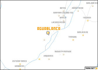 map of Agua Blanca