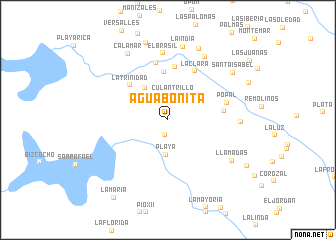 map of Aguabonita