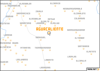 map of Agua Caliente