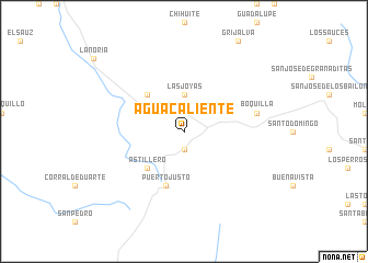 map of Agua Caliente