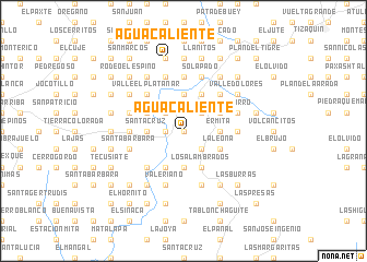 map of Agua Caliente