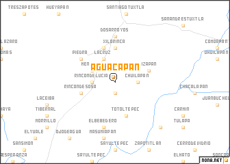 map of Aguacapan