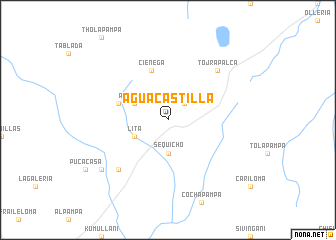map of Agua Castilla