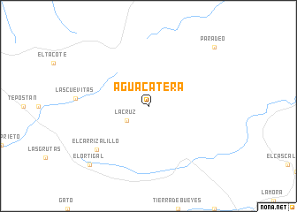 map of Aguacatera