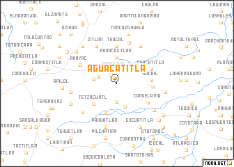 map of Aguacatitla