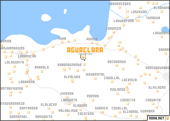 map of Agua Clara