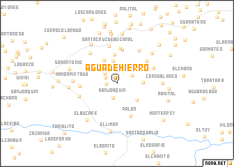 map of Agua de Hierro