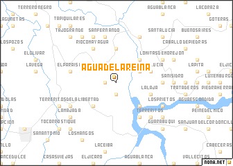 map of Agua dela Reina