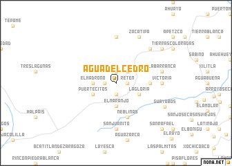 map of Agua del Cedro