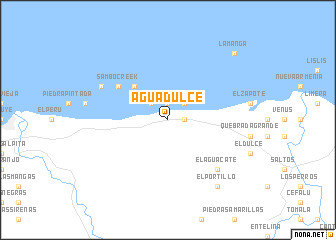 map of Agua Dulce