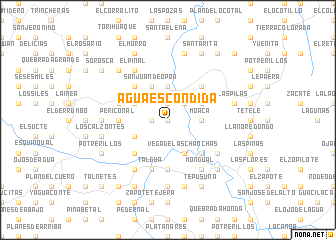 map of Agua Escondida