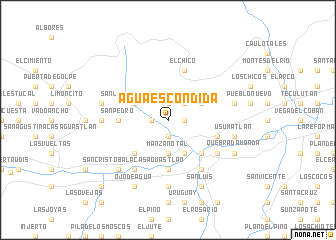 map of Agua Escondida