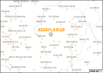 map of Agua Florida