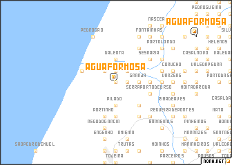 map of Água Formosa