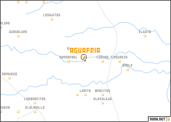 map of Agua Fría