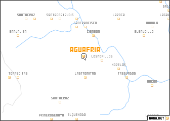 map of Agua Fría