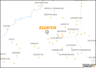 map of Agua Fría