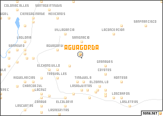 map of Agua Gorda