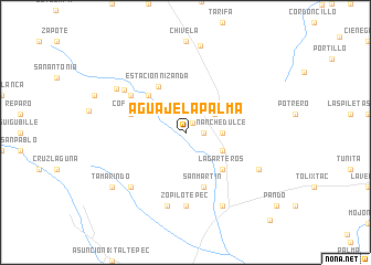 map of Aguaje la Palma