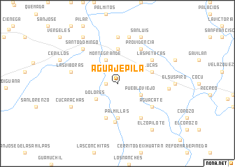 map of Aguaje Pila