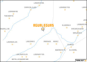 map of Agualeguas