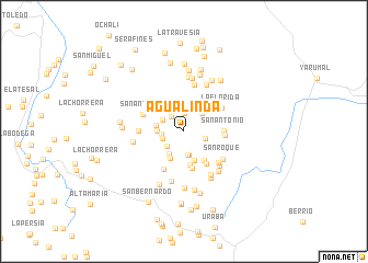 map of Agualinda