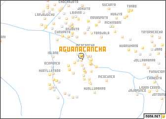 map of Aguana Cancha