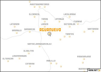 map of Agua Nuevo