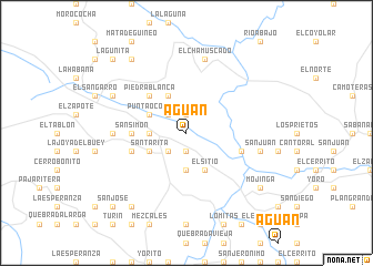 map of Aguán