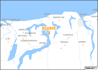 map of Aguapé