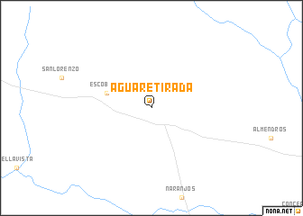 map of Agua Retirada